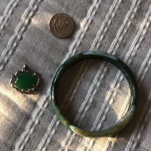 Jade bracelet and pendent